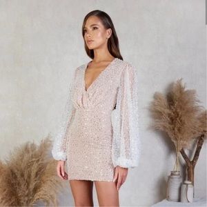 $485 Nadine Merabi Maya Dress